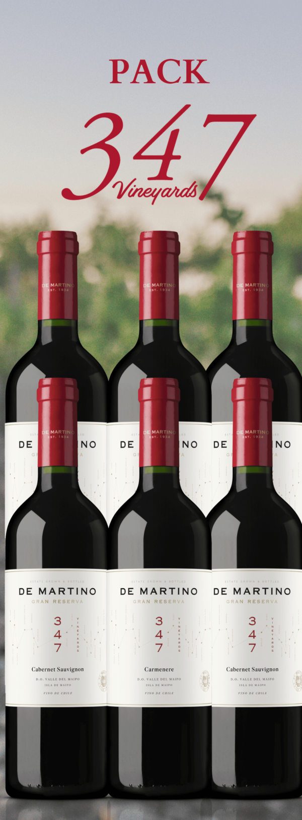 Pack 347 Cabernet Sauvignon - Carmenere