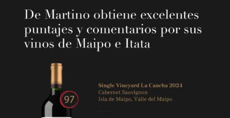 De Martino Vinous 2026 excelentes puntajes en sus vinos
